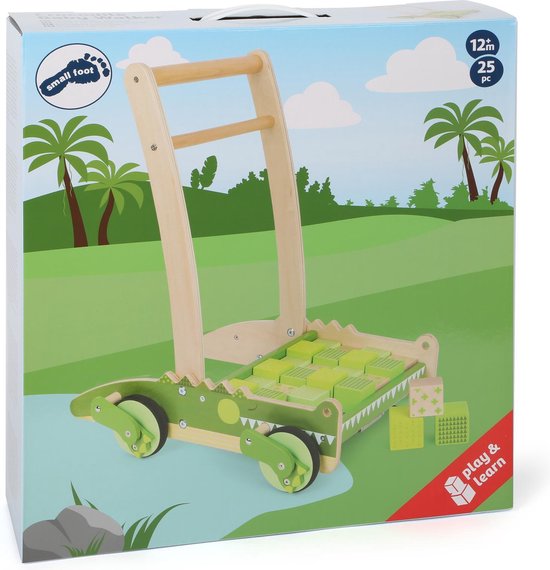 Houten Loopwagen Krokodil van Little Dutch — afbeelding 2