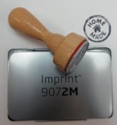 Handstempel 'Rondje Home Made' incl. zwart inktkussen