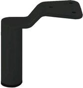 Zwarte ronde design meubelpoot 14 cm