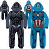 Marvel Avengers onesie - Black Panther - grijs - Maat 104 / 4 jaar