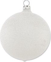 Boules de Boules de Noël gris perle 8 cm - lot de 3 - fabriquées à la main en Allemagne