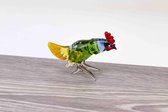 Kip - Glascadeau - Luxe Geschenk - glasbeeldje - glassculptuur - Vogel - Vogels - Vogeltjes - Vogeltjes Beeldjes - Vogeltjes Decoratie - Beeldjes Dieren - Beeldjes Decoratie - Glaz
