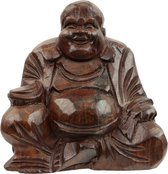 Houten Beeld Happy Boeddha (12 cm)