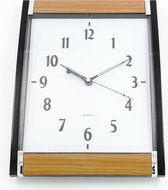 Horloge murale - Plastique - 26,5x35,5cm - Marron clair