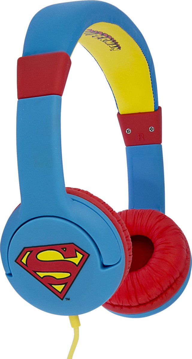 Superman - kinder koptelefoon - volumebegrenzing - verstelbaar - comfortabel