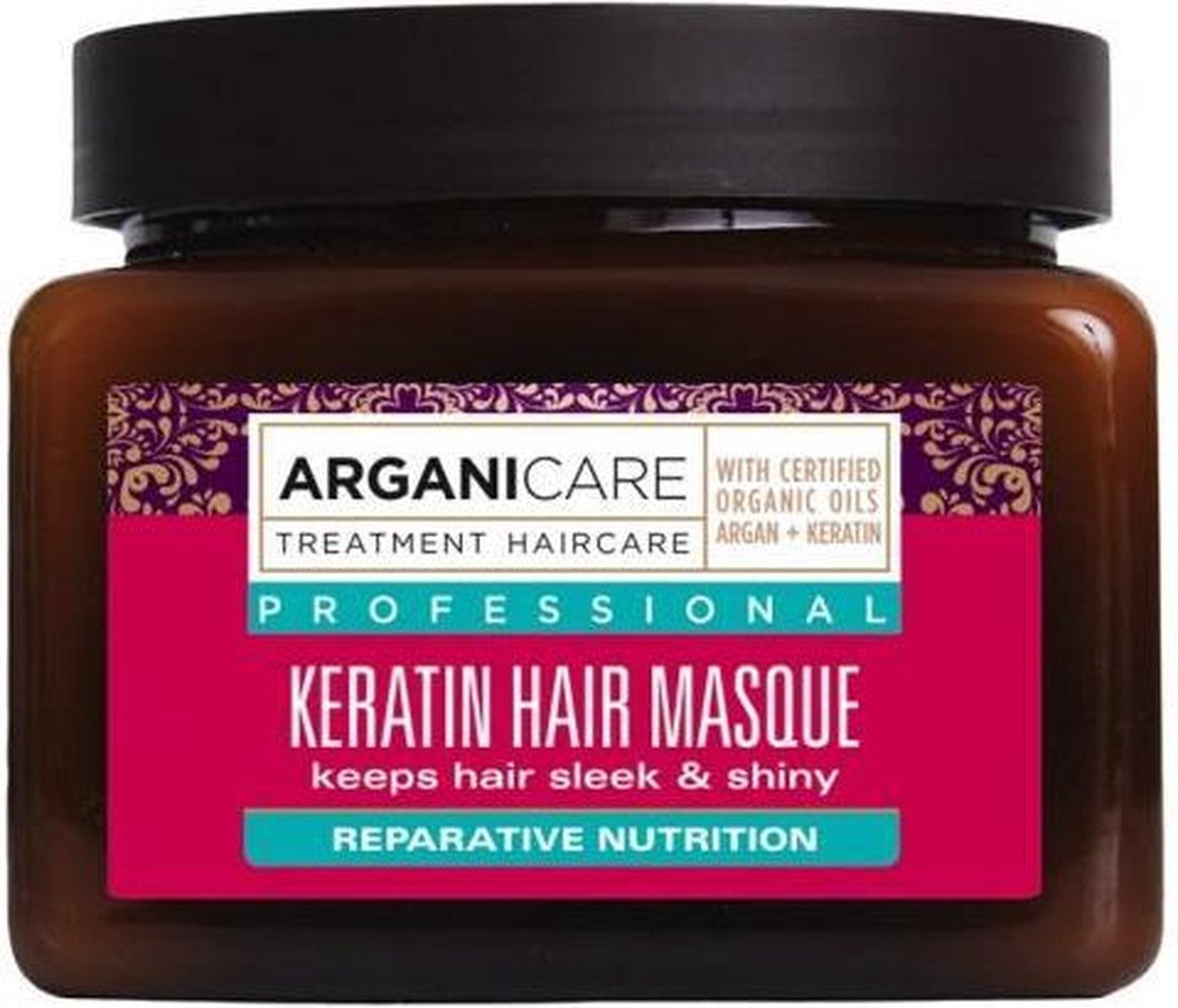 ARGANICARE KERATIN HAIR MASQUE - ARGAN & KERATIN 500 ML