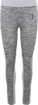 LXURY Dames cool legging - Maat XL - Sportlegging - Grijs - Sportkleding - Telefoon/sleutel zak
