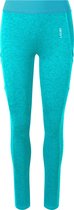 LXURY Dames cool legging - Maat L - Sportlegging - Blauw - Sportkleding - Telefoon/sleutel zak - Gymshark