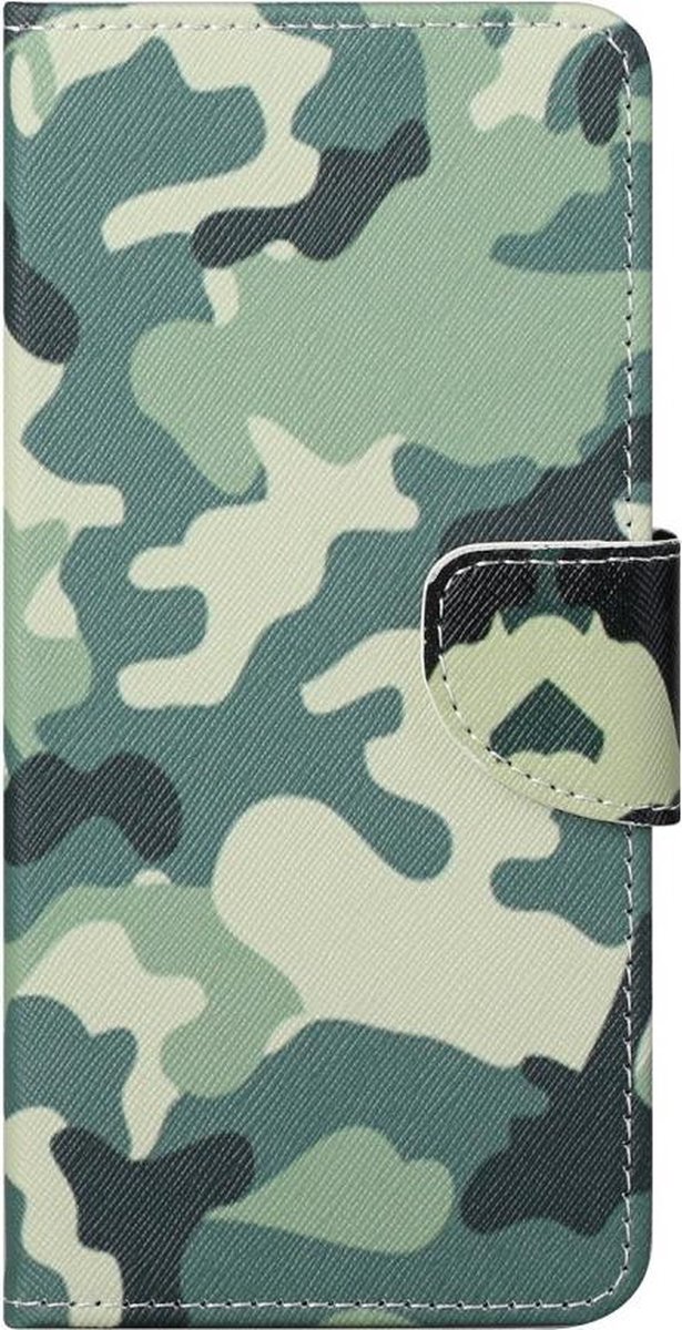 Camouflage agenda case hoesje Nokia 2.4