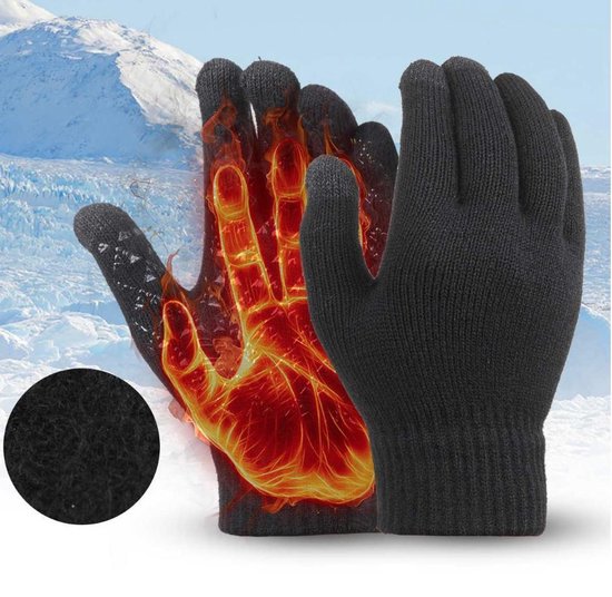 Superleuke gebreide zelfverwarmende handschoenen met touchscreen tips voor  dames! | bol.com