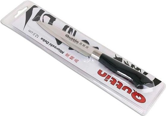 Quttin Mioroshi Deba keukenmes 12,5 cm RVS zwart