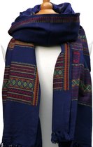 Yakwol sjaal – warme jakwol woondeken – hele grote shawl omslagdoek - ca. 200 x 100 cm