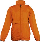 SOLS Kinderen Unisex Surf Windbreaker Jacket (waterbestendig en winddicht) (Oranje)