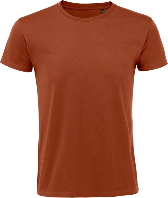 SOLS Heren Regent Slim Fit T-Shirt met korte mouwen (Terracotta)