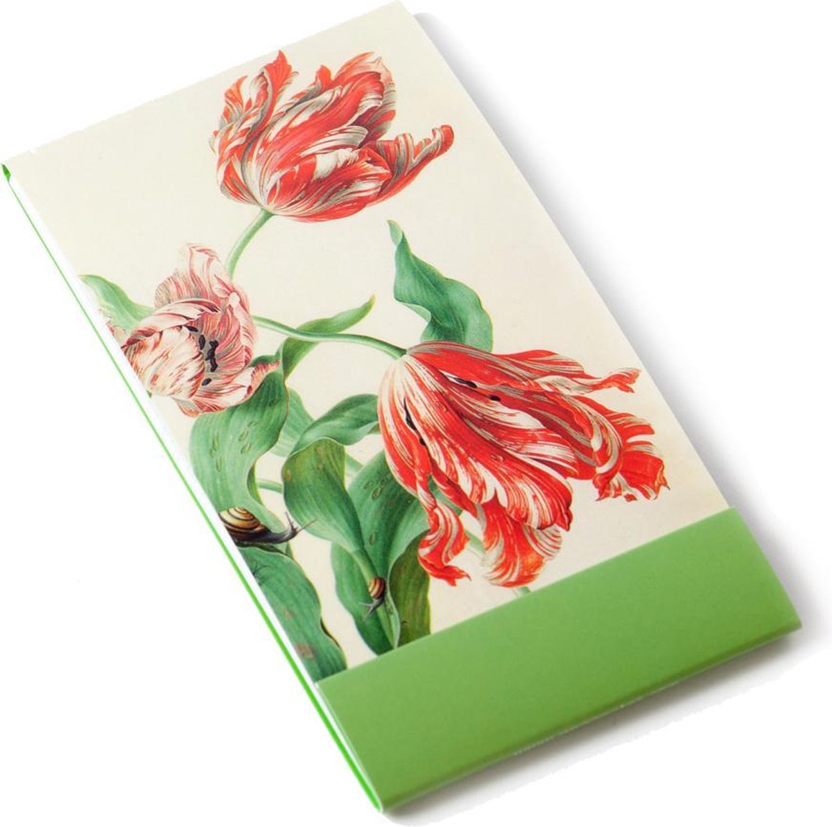 Notitieboekje A7, flip over met ruitjes, Tulpen (Teylers)