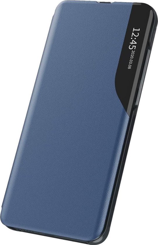 Smart View Window Flip Cover met Magneetsluiting voor Galaxy S10 Lite -  Marineblauw | bol.com