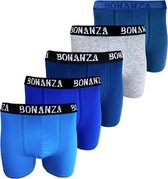 Bonanza boxershorts - 5 Pack - Katoen - Casual/Blue - Maat L