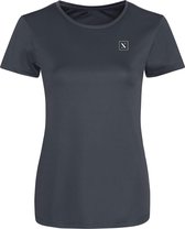 LXURY Dames Smooth Sportshirt maat L - Trainingshirt - Grijs - Sportkleding