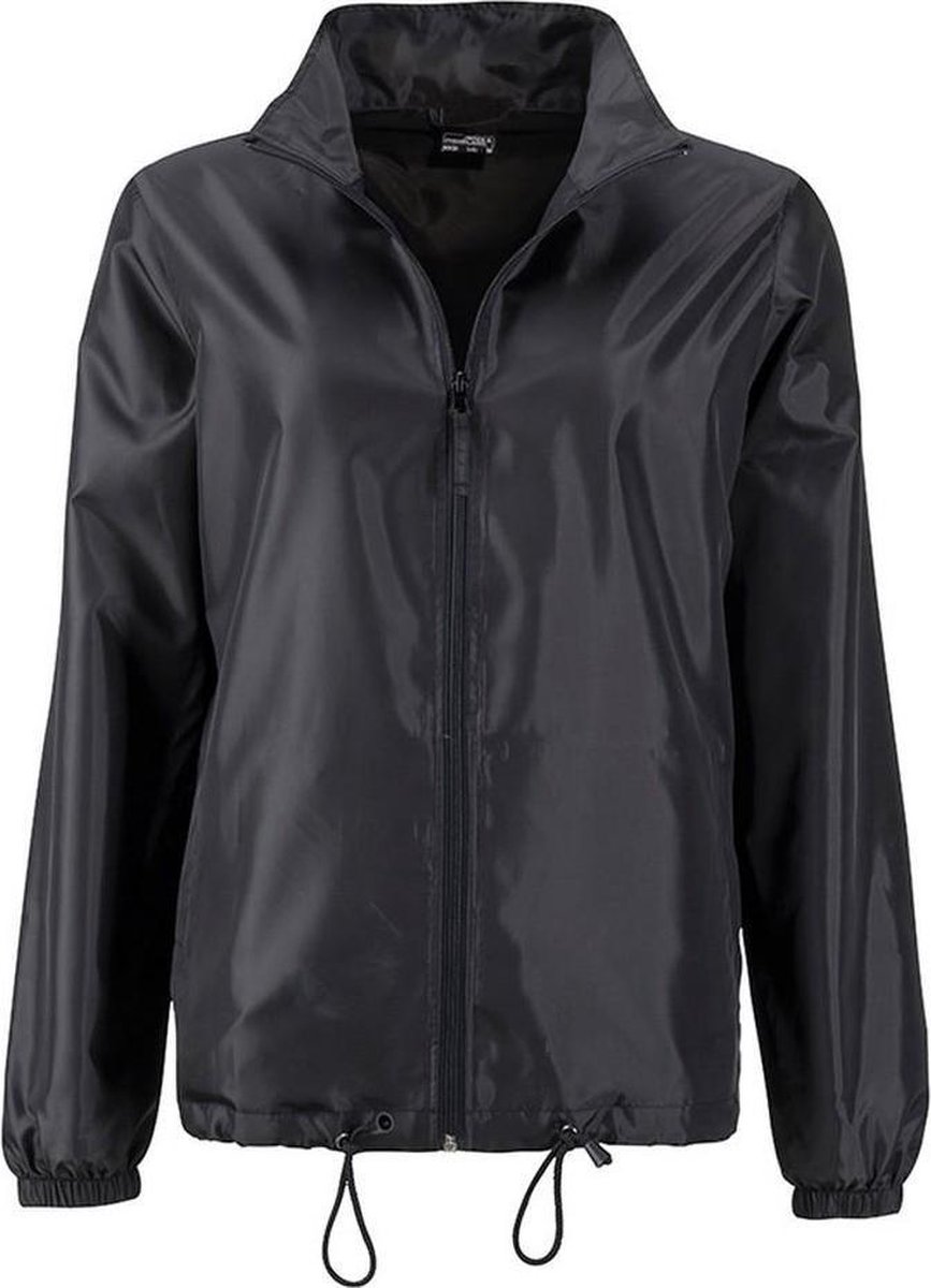 James and Nicholson Regenjas Dames Met Capuchon Regenpak Regenjas Dames Waterdicht Regenjassen Zwart