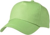 Myrtle Beach Volwassenen Unisex 5-paneel Licht gelamineerde Promo Cap (Kalk groen)