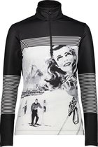 CMP CMP Sweat Skipulli Wintersportpully - Maat 38  - Vrouwen - zwart/wit