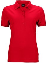 James and Nicholson Dames/dames Elastisch Pique Poloshirt (Rood)