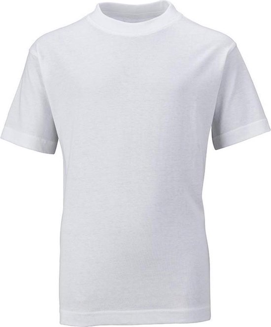 James and Nicholson Kinderen/Kinderen Basic Tee (Wit)