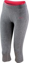 Spiro Dames/dames Fitness Capri-broek/bodem (Sportgrijs mergel/heet koraal)