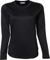 Tee Jays T-shirt Interlock à manches longues pour femmes/femmes (Zwart)