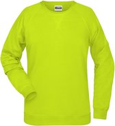 James and Nicholson Dames/dames Raglan Sweatshirt met lange mouwen (Zuurgeel)