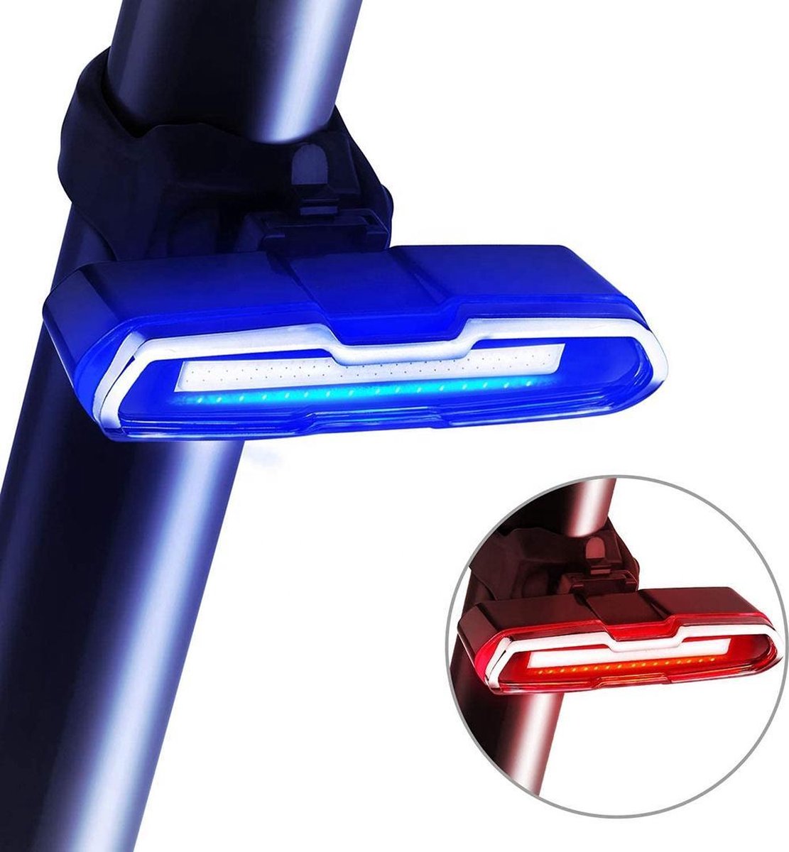 LED Fietslamp USB oplaadbaar - Fietsverlichting - Waterdichte fietslamp - Voor - of achterlicht