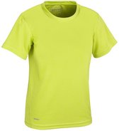 Spiro Jongens Snelle Droge Korte Mouw Junior Sport T-Shirt (Kalk groen)