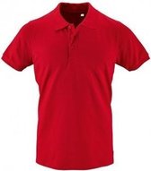 SOLS Heren Phoenix Poloshirt met korte mouwen Pique Polo (Rood)