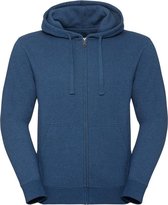 Russell Heren Authentieke Melange Zip Hoodie (Ocean Melange)