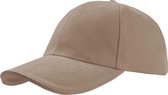 Atlantis Liberty Sandwich Heavy Brush Cotton 6 Panel Cap (Pack of 2) (Kaki/Khaki)