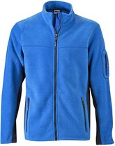 James and Nicholson Heren Werkkleding Fleece Jas (Royal Blue/Navy)