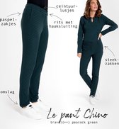 Groene Broek/Pantalon van Je m'appelle - Dames - Travelstof - Maat 2XL - 1 maat beschikbaar