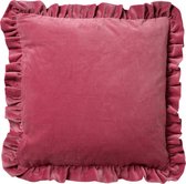 YARA - Kussenhoes velvet Heather Rose 45x45 cm - roze