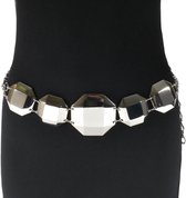 Beautiful On You -Luxe  Chainbelt - Kettingriem - Chain Belt - Taille Riem - Hexagon - 90 cm