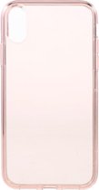 Flexibele softcase iPhone XR - transparant / roze