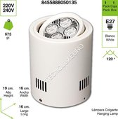 Opbouwspot met  Led Par30 ,E27 Fitting ,Wit