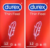 Préservatifs Durex Feel Thin 12pcs x2