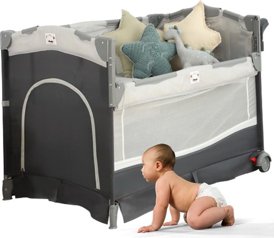 Nauwkeurig duizelig blik Bobdog® | 4-in-1 Co-sleeper - Campingbedje - Verzorgingstafel -  Aanschuifbed - Wieg -... | bol.com