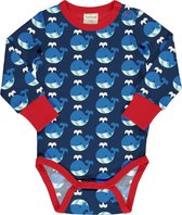 Maxomorra Romper LS |WHALE| Maat 74/80