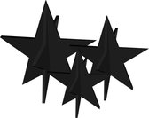 Felius Design - set van 3 zwarte sterren