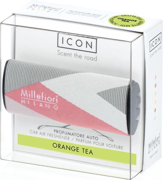 Millefiori Milano Icon car 48 Orange Tea - Textile Geometric