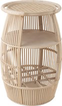 J-Line Bijzettafel Open Ton Hout Naturel