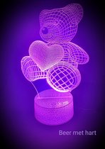 "BEER MET HART" 3D led lamp - CRAQ