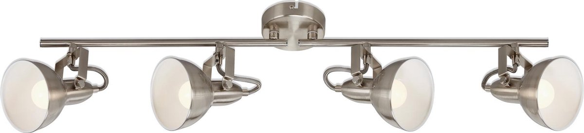 Briloner Leuchten SOFT plafondlamp - 4xE14 40W metal satijn wit schijnwerpers drai-&kantelbaar