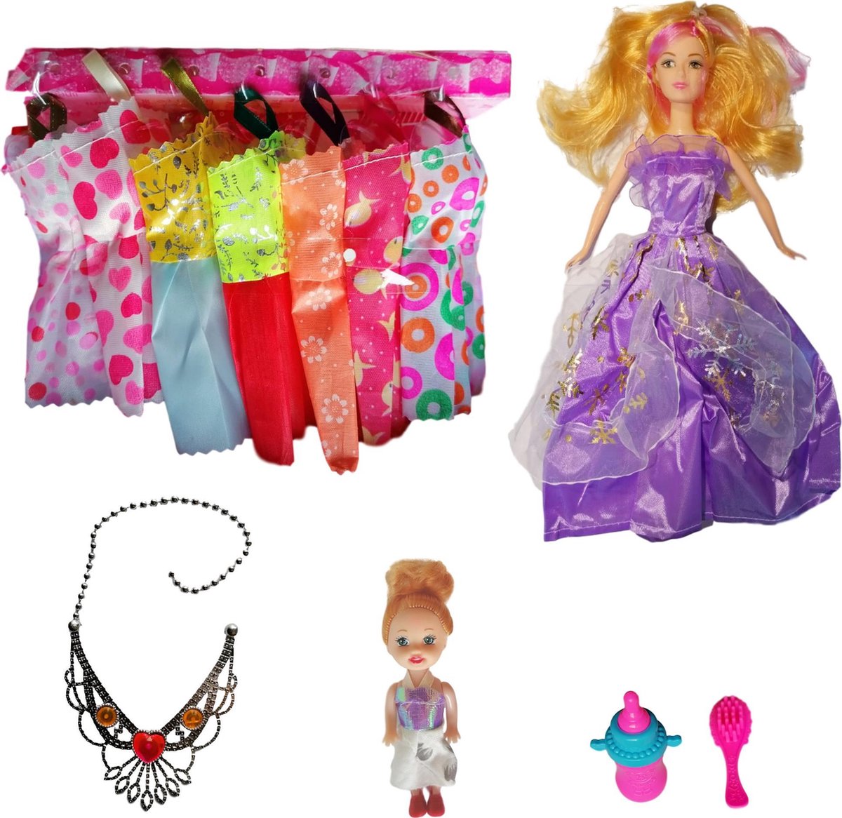 kleding Kleertjes accessoires - Geschikt voor Barbie met Fashionistas Pop | bol.com